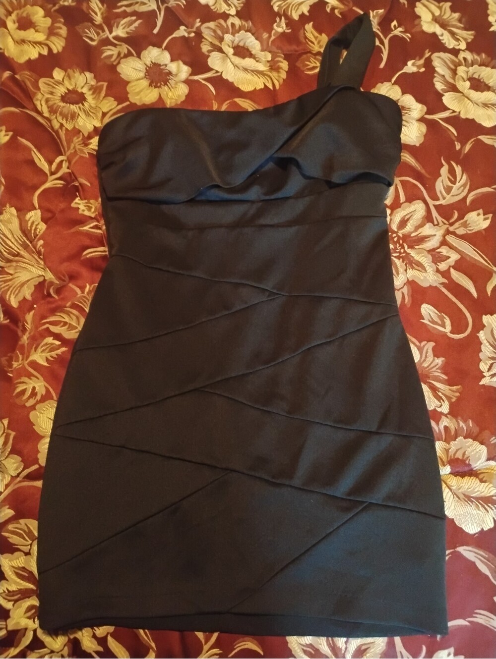 Ruby Rox Black One-Shoulder Bodycon Dress